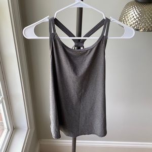 DSG tank top- exercise material, grey, athletic